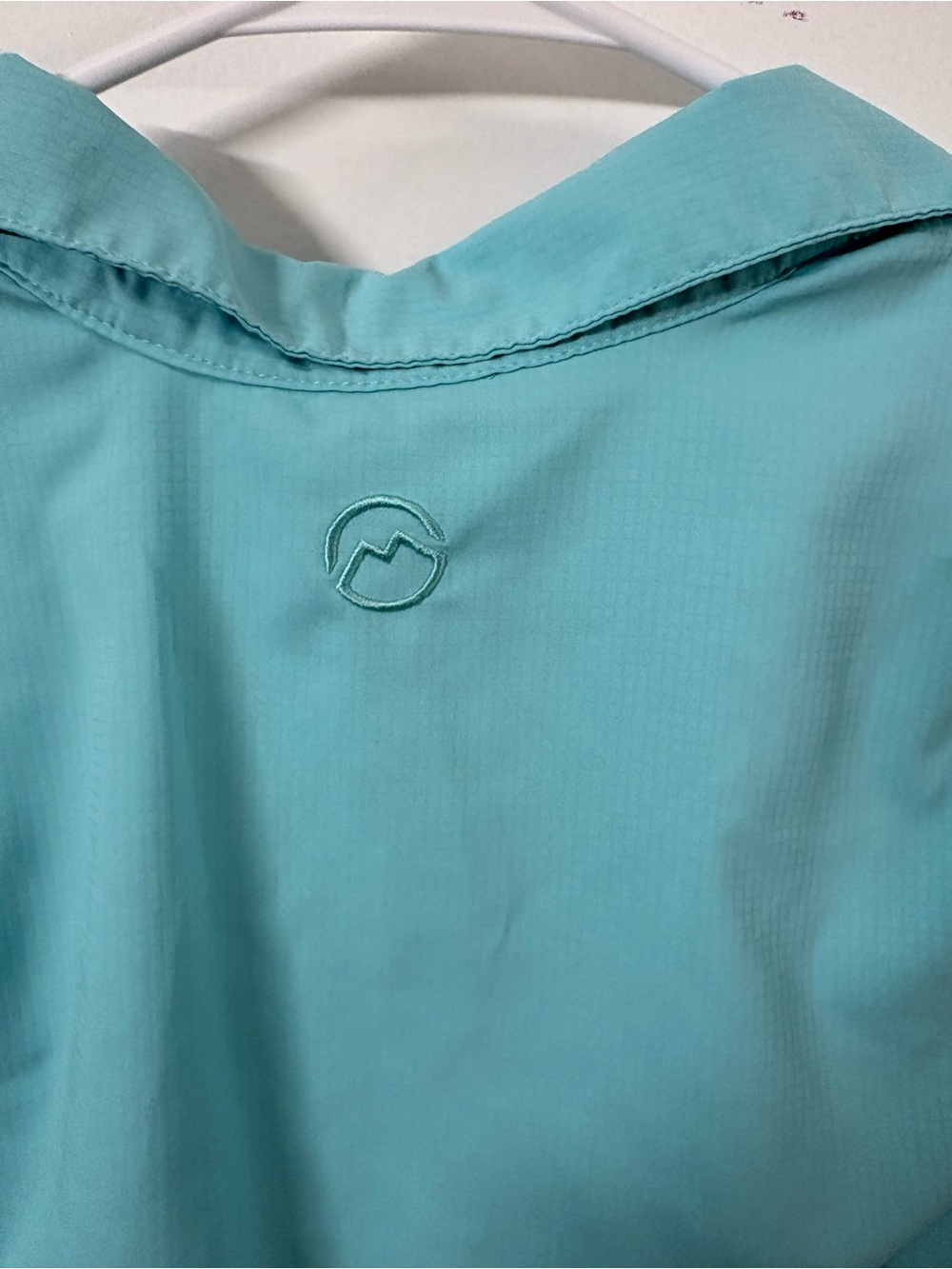 Magellan Outdoors Aqua Drawstring Shirt Dress with Chest Pockets - Picture 5 of 7